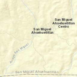 Ahuehuetitlán Street Map