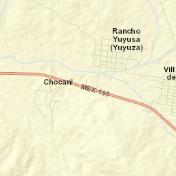 Villa Tejúpam de la Unión Street Map