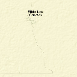 Los Cenotes Street Map