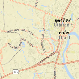 Uttaradit Street Map