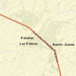 Petatlán Street Map