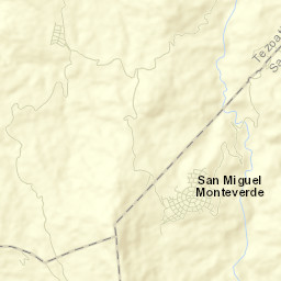 San Miguel Monteverde Street Map