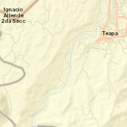 Teapa Street Map