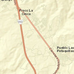 Petaquillas Street Map