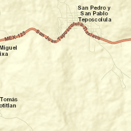 San Pedro y San Pablo Teposcolula Street Map