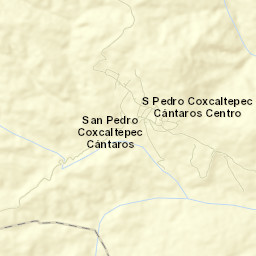 San Pedro Coxcaltepec Cántaros Street Map