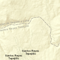 Santos Reyes Tepejillo Street Map