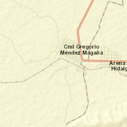 Arena de Hidalgo Street Map