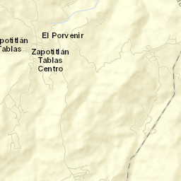 Zapotitlán Tablas Street Map