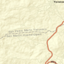 San Pedro Mártir Yucuxaco Street Map