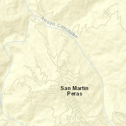 San Martín Peras Street Map