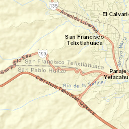 San Francisco Telixtlahuaca Street Map
