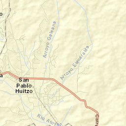 San Pablo Huitzo Street Map