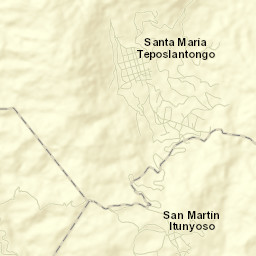 San Martín Itunyoso Street Map