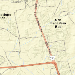 Santiago Etla Street Map