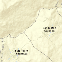 San Mateo Cajonos Street Map