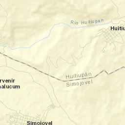 Huitiupán Street Map