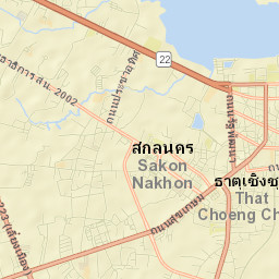Sakon Nakhon Street Map