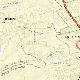 San Lorenzo Cacaotepec Street Map