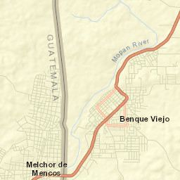 Melchor de Mencos Street Map
