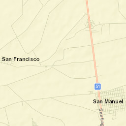 San Manuel Street Map