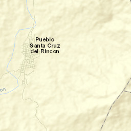 El Rincón (Santa Cruz del Rincón) Street Map