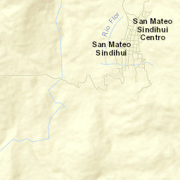 San Mateo Sindihui Street Map
