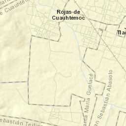 Rojas de Cuauhtémoc Street Map