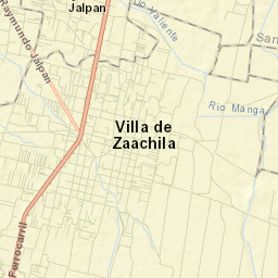 Villa de Zaachila Street Map
