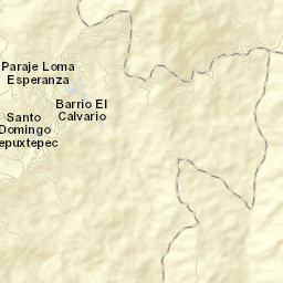 Santo Domingo Tepuxtepec Street Map