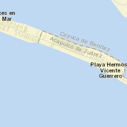 Colonia Luces en el Mar Street Map