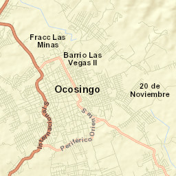 Ocosingo Street Map