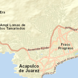 Acapulco de Juárez Street Map
