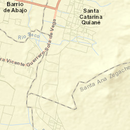 Santa Catarina Quiané Street Map