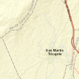San Martín Tilcajete Street Map