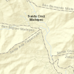 Santa Cruz Mixtepec Street Map
