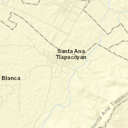 Santa Ana Tlapacoyan Street Map