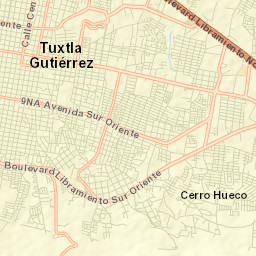 Tuxtla Street Map
