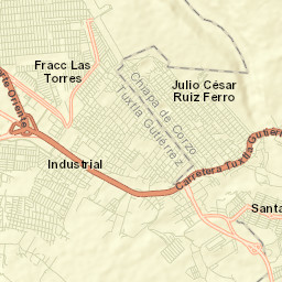 Jardínes del Grijalva Street Map