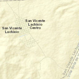 San Vicente Lachixío Street Map