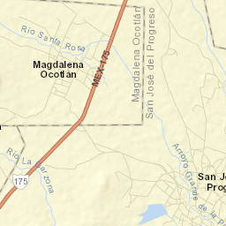 San José del Progreso Street Map