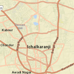 Ichalkaranji Street Map
