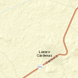 Lázaro Cárdenas Street Map
