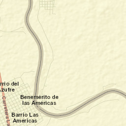 Benemérito de las Américas Street Map