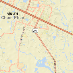 Chum Phae Street Map