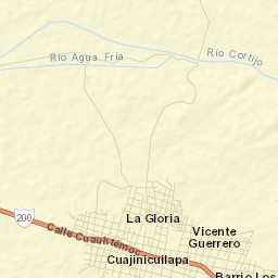 Cuajinicuilapa Street Map