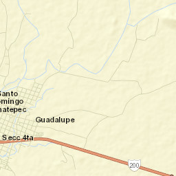 Santo Domingo Zanatepec Street Map