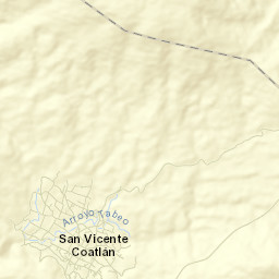 San Vicente Coatlán Street Map