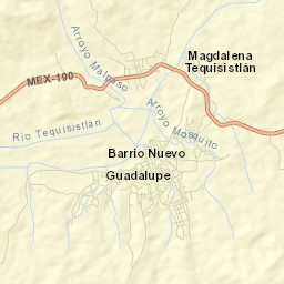 Magdalena Tequisistlán Street Map