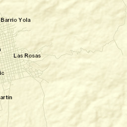 Las Rosas Street Map